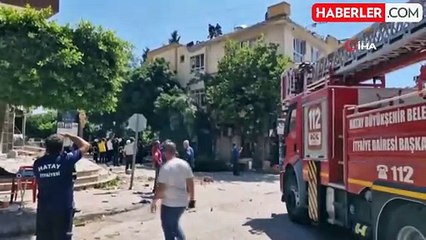 Hatay'da dönercide tüp patladı, ortalık savaş alanına döndü
