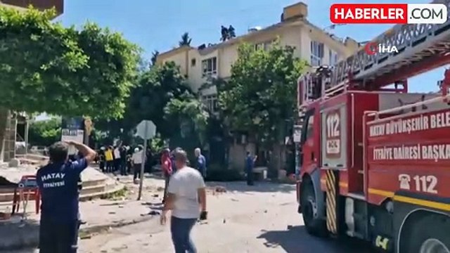 Hatay'da dönercide tüp patladı, ortalık savaş alanına döndü