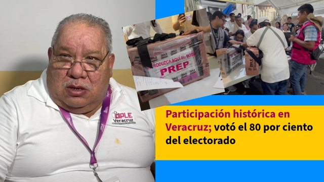 Participación histórica en Veracruz; votó el 80 por ciento del electorado