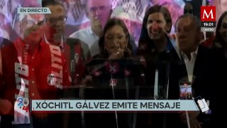 Xóchitl Gálvez ofrece sus primeras declaraciones al cierre de las casillas
