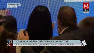 La candidata de Morena, Margarita González, asegura haber ganado la gubernatura de Morelos