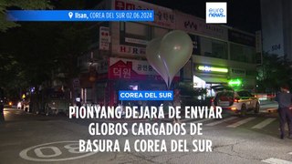 Corea del Norte envía cientos de globos cargados con basura a Corea del Sur