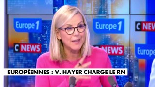 Affiche du RN sur le vote des militaires : «Ce sont des méthodes de voyous», dénonce Valérie Hayer