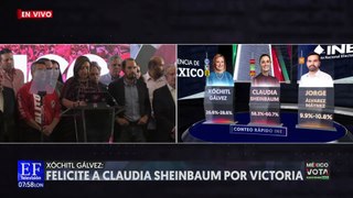 Xóchitl Gálvez reconoce su derrota 