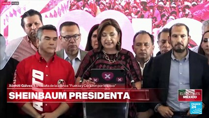 "Reconocí el resultado porque amo a México": Xóchitl Gálvez ante el triunfo de Claudia Sheinbaum