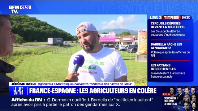 C'est une mise en garde aux futurs eurodéputés : Jérôme Bayle manifeste aux côtés des agriculteurs français et espagnols