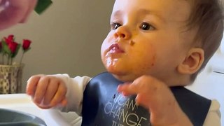 Toddler's ASMR First Taste | Watermelon Bliss!