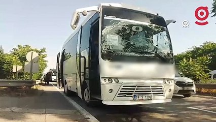 Kırklareli'nde zincirleme kaza: 9 araç çarpıştı, 19 yaralı