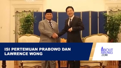 INI ISI PERTEMUAN PRABOWO DAN PM SINGAPURA LAWRENCE WONG