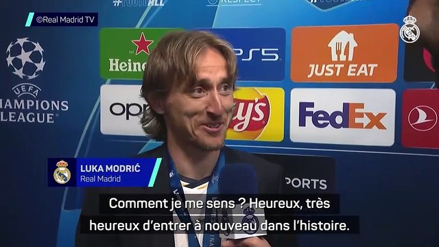 Modrić : “C'est fou de rentrer à nouveau dans l’histoire du club, je suis sans voix”