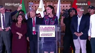 Claudia Sheinbaum, Meksika'nın ilk kadın devlet başkanı oldu