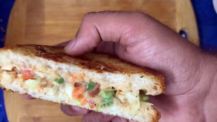 veg cold sandwich with mayonnaise