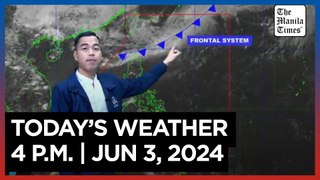 Today's Weather, 4 P.M. | Jun. 3, 2024