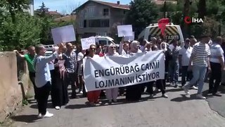 Mahalle sakinlerinden ''Süleymancılar lojmana çöktü'' protestosu