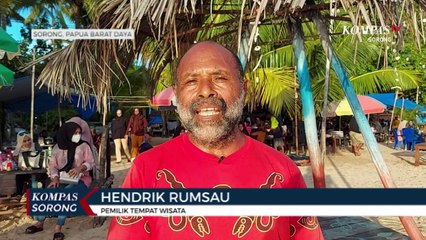 Terpukau Panorama Senja Dari Pantai Kaisarea Sorong