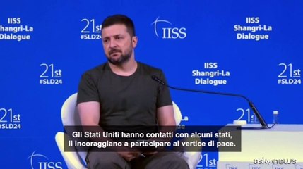 Zelensky: "La Cina vuole impedire partecipazione a summit pace"