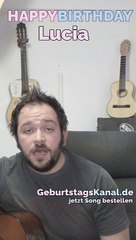 Happy Birthday, Lucia! Geburtstagsgrüße an Lucia