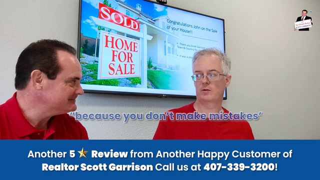 Customer REVIEWS Top Orlando Realtor Scott Garrison Team | Review Video #29