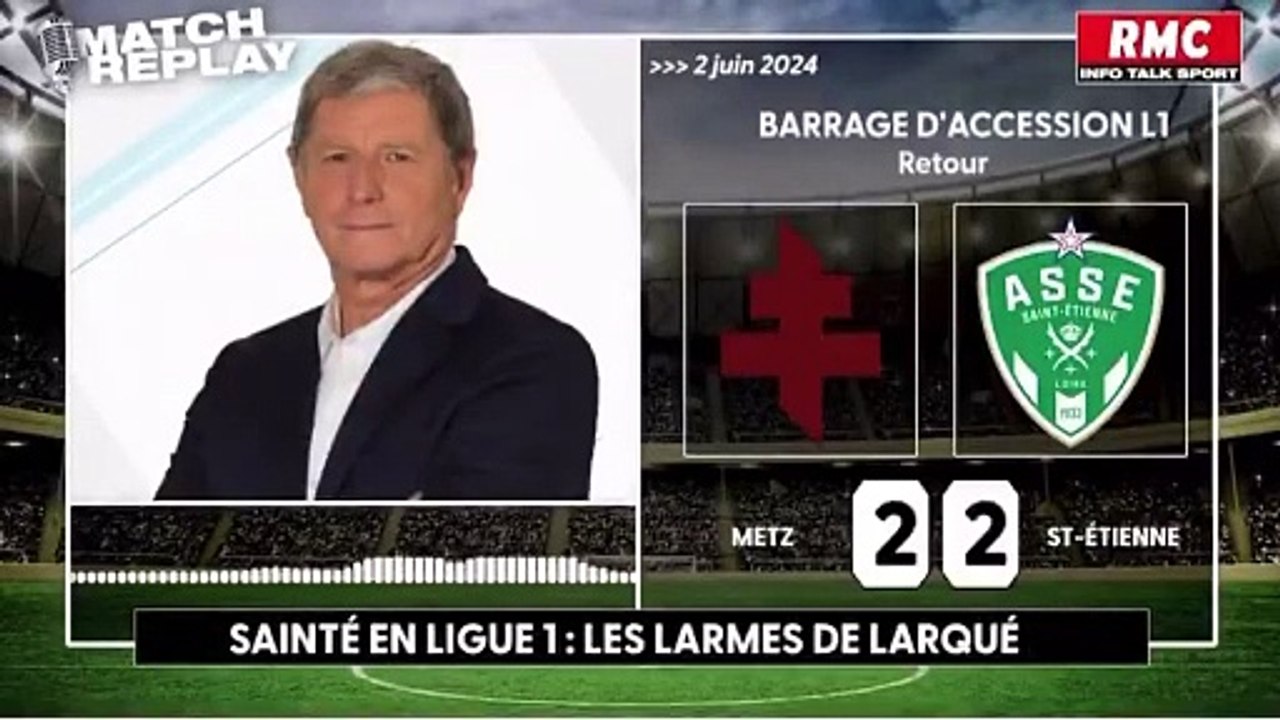 "Oh, c'est beau !" : Les larmes de Jean-Michel Larqué, 76 ans, pour la remontée de l'ASSE en Ligue 1