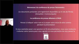 Conférence Telconomics 2024 : présentation de Laure de La Raudière, présidente de l'Arcep (30 mai 2024)