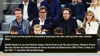 PHOTOS Patrick Bruel avec ses fils Léon et Oscar qui lui ressemblent follement, pour une belle journée en famille à Roland-Garros