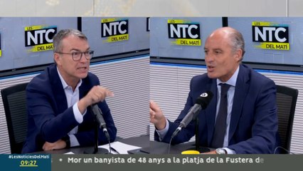 Camps se enfrenta a un periodista en la televisión pública valenciana: "No le permito hablar"