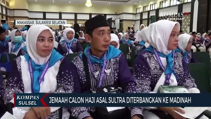 Empat ratus lima puluhJemaah Calon Haji Asal Sultra Diterbangkan Ke Madinah