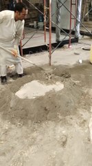 Method of mixing cement and sand
