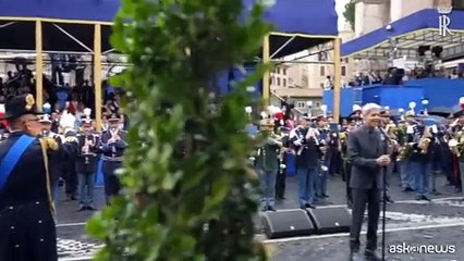 2 giugno, Claudio Bagnioni esegue l'Inno Nazionale