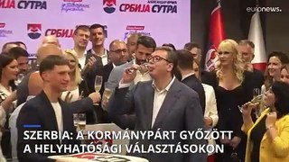 A szerb kormánypárt tarolt a megismételt helyhatósági választásokon, Vucic sötét jövőt vizionál