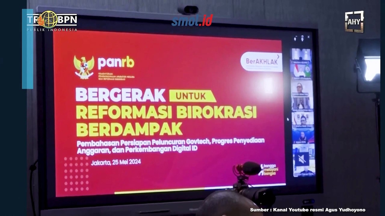 AHY Gelar Rapat Online Persiapan Berbasis Elektronik Bersama Luhut Panjaitan