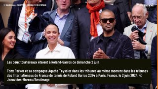 PHOTOS Tony Parker complice avec sa chérie Agathe à Roland-Garros, non loin de son ex, Alizé Lim