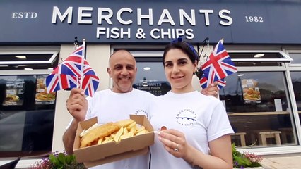 Fish and chips for 1p in Halesowen.