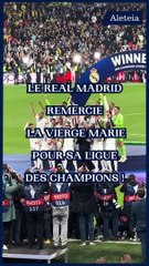 Real Madrid : La coupe au pied de la Vierge