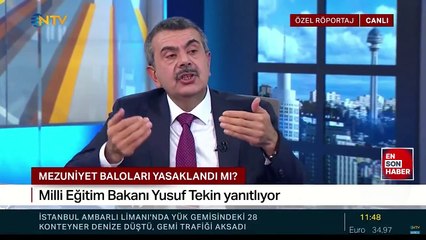 Milli Eğitim Bakanı Yusuf Tekin: Baloları yasaklamadık
