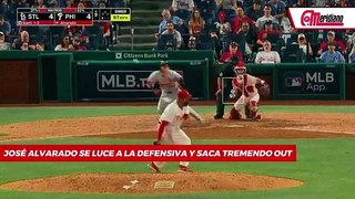 ¡José Alvarado se luce a la defensiva y saca tremendo out!