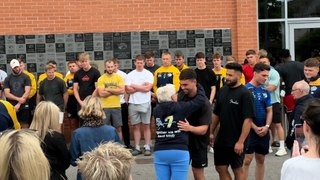 Rob Burrow: Family say he'd be 'looking down smiling' as tributes laid at Headingley for Leeds legend