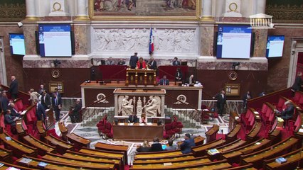 Télécharger la video: Économies budgétaires: la motion de censure de La France Insoumise, déposée par Mathilde Panot, n'est pas adoptée par l'Assemblée nationale