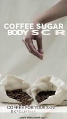 Coffee sugar body scrub for glow up