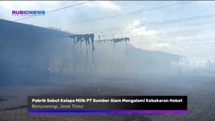 Pabrik Sabut Kelapa Mengalami Kebakaran Hebat, Sepuluh Unit Truk Pemadam Api Dikerahkan Ini Kendala yang Dihadapi Petugas