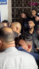 انهيار محمود الليثي وبكاءه في أحضان إيهاب توفيق وبوسي في عزاء والدته