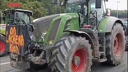 Télécharger la video: Francia, proteste degli agricoltori: bloccata l'autostrada al confine con la Spagna