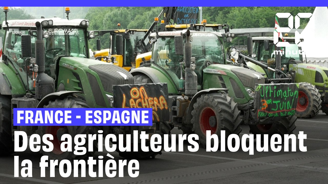 Des agriculteurs bloquent la frontière franco-espagnole pour « peser » sur les élections #Shorts