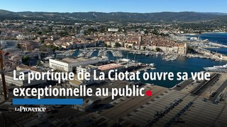 Le grand portique des Chantiers navals de La Ciotat s’ouvre au public