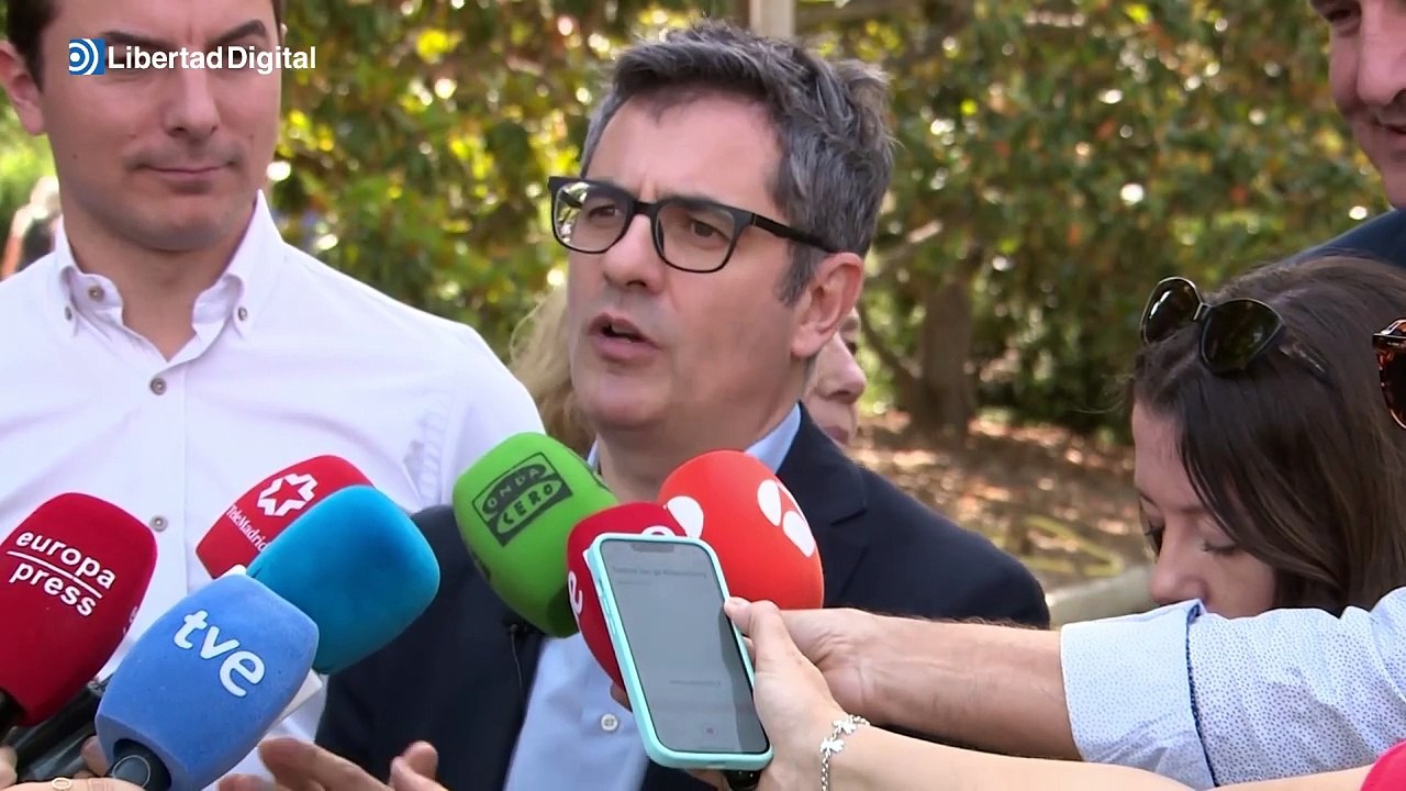 Bolaños acusa a Feijóo de buscar el apoyo de Puigdemont