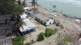 Coastal village in southern Mexico gradually disappearing underwater