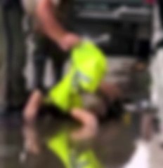 Policía hondureño sufre accidente en SPS