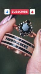 black stone rings for ladies