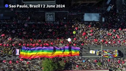 Brazilians celebrate Sao Paulo Pride Parade