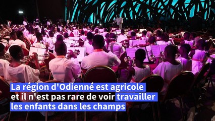 Côte d'Ivoire: le "projet fou" d'un orchestre philarmonique d'enfants en zone rurale